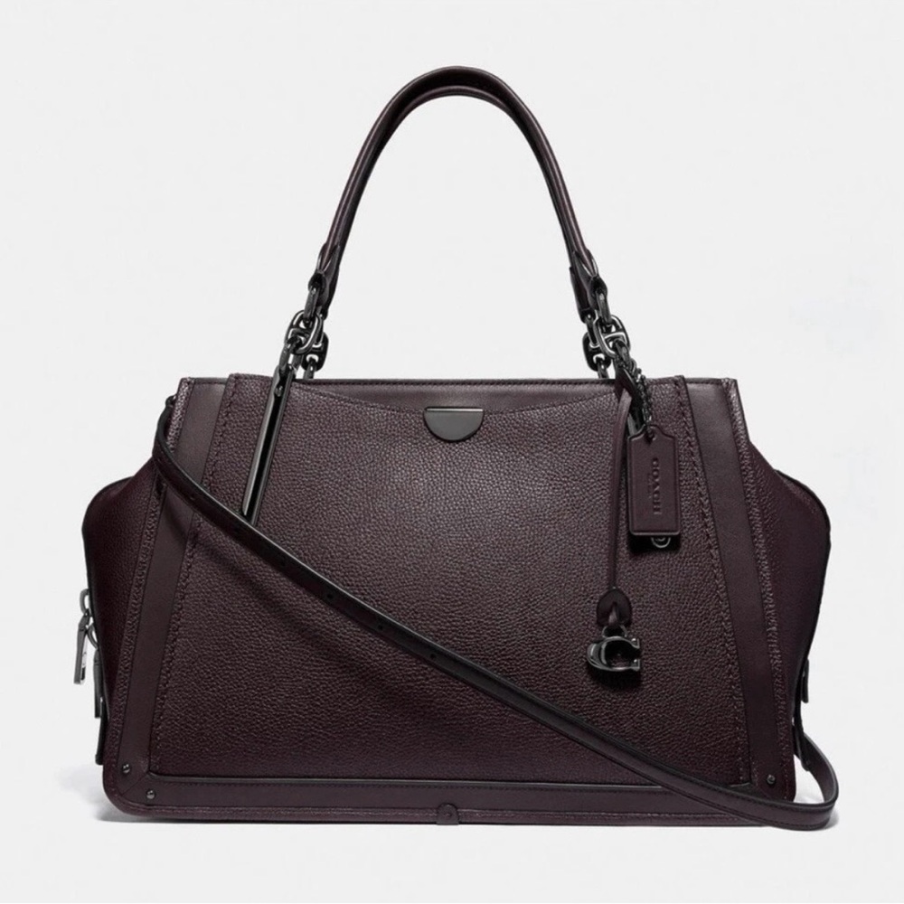 Coach Dreamer Dark Purple Satchel